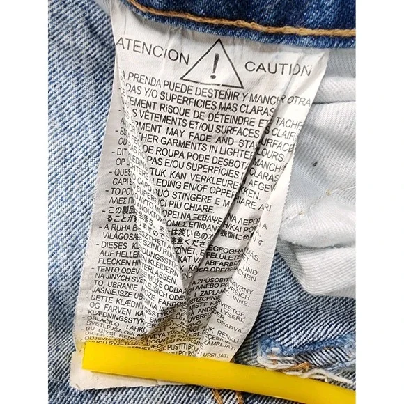 Zara WOMENS SIZE 4 High Rise Straight Leg Jean Raw Hem Mid Wash - Picture 12 of 14